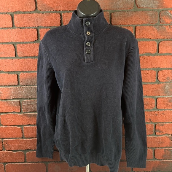 Michael Kors Black‎ Woman’s Henley Sweatshirt Medium - Picture 1 of 7